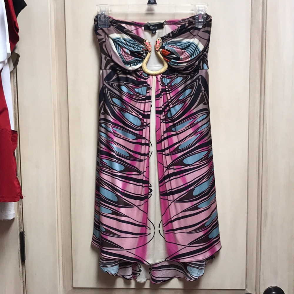 Sky fitted dress